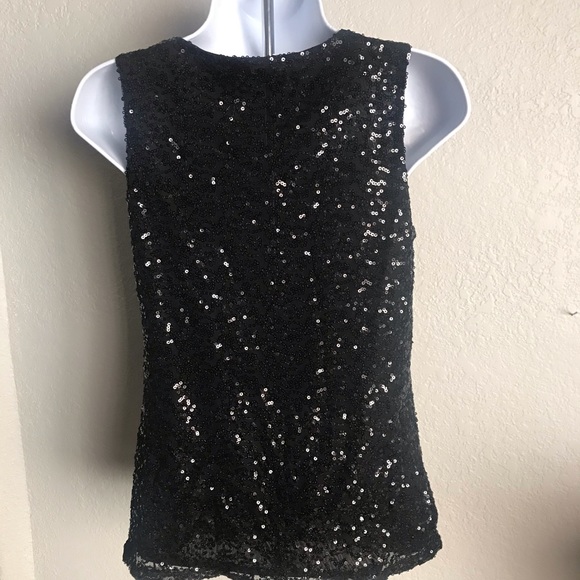 Pretty black sequined top - Picture 3 of 4